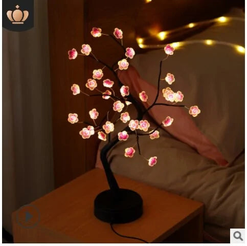 LED Copper Wire Fairy Christmas Tree Specia Night Light Tabletop Tree Lamp, Decorative LED Lights USB Or AA Battery Powered For Bedroom Home, Party, Decoration, As Gift