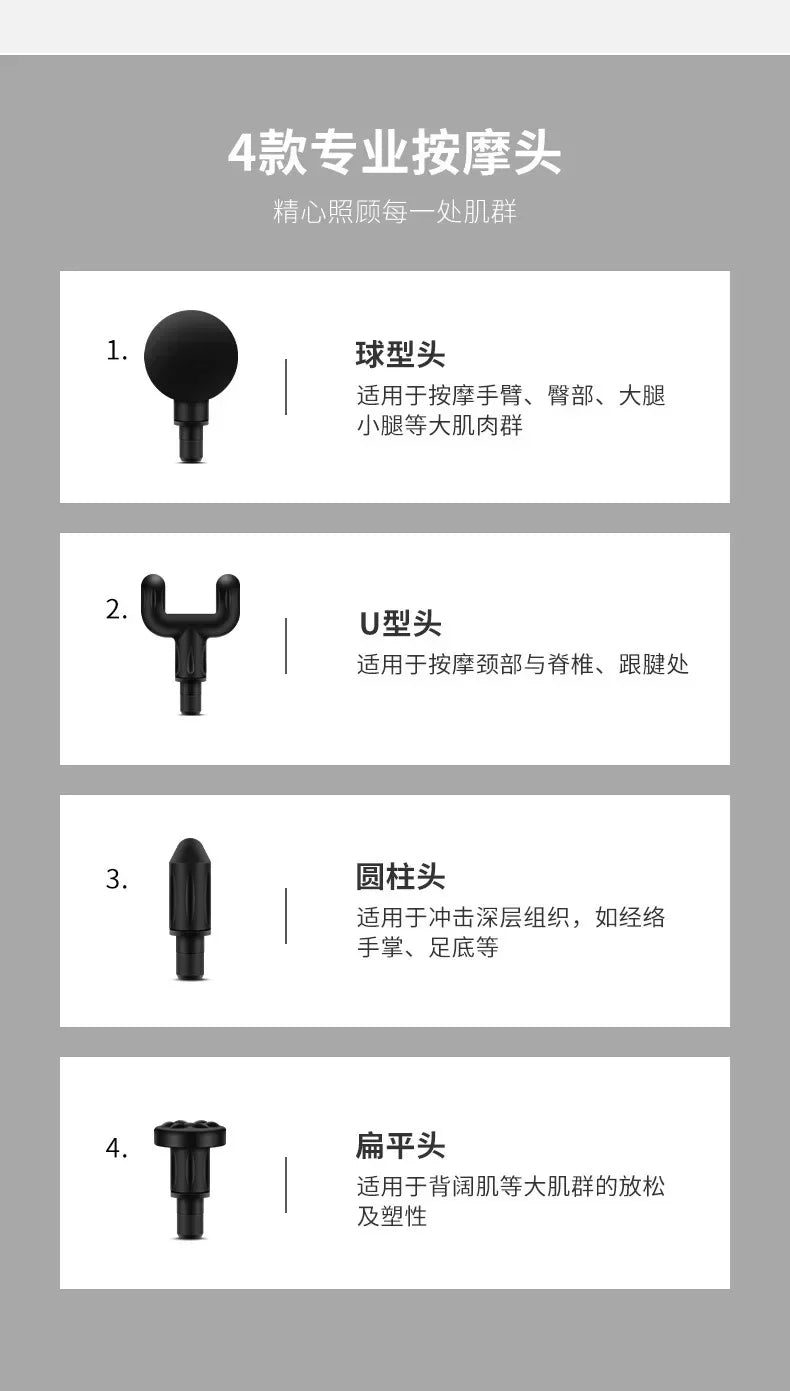 USB Mini Massage Gun Fascia Machine Muscle Relaxation Vibrating Gun Rod Massage Fitness Equipment Neck Grab Fascia Gun