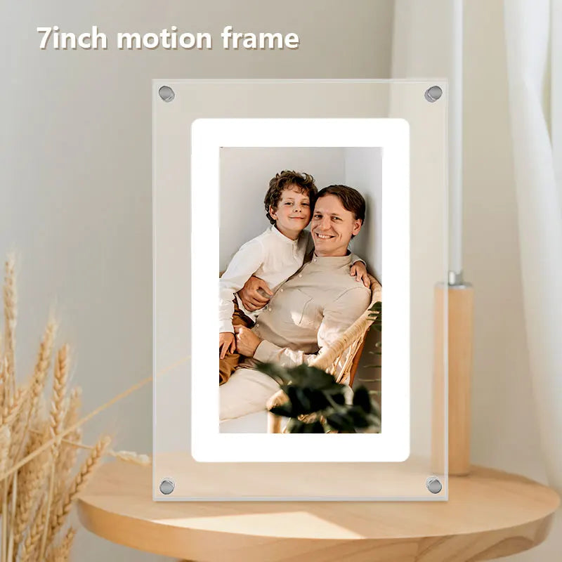 7inch motion frame digital photo frame 600x1024 IPS Screen NFT Display 1G Memory Battery Speaker type c