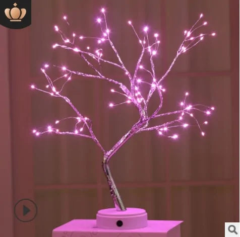 LED Copper Wire Fairy Christmas Tree Specia Night Light Tabletop Tree Lamp, Decorative LED Lights USB Or AA Battery Powered For Bedroom Home, Party, Decoration, As Gift